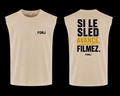 T-SHIRT SANS MANCHES OVERSIZE SAND